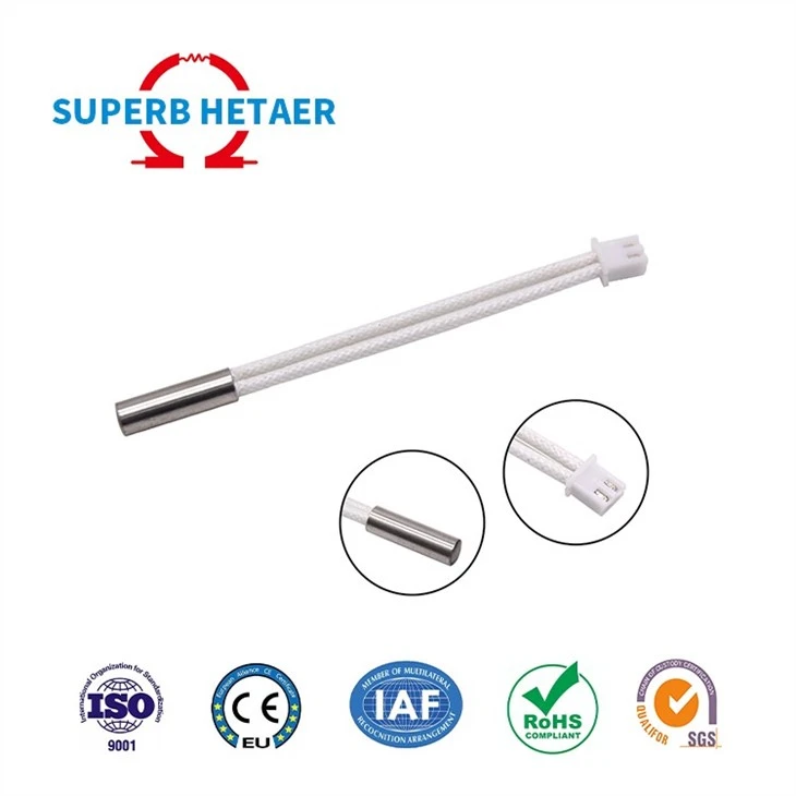 10 Pieces 3D Printer 24V 50W Heater Cartridge 620 Heating Tube 1 m and 3D Printer Thermistor Temp Sensor NTC 100K Compatible with Ender 3, Ender 3 pro Extruder Accessories