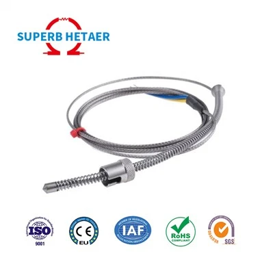 5mm 30mm KJE Spring Math Thermocouple Tymheredd Rheolwr Synhwyrydd