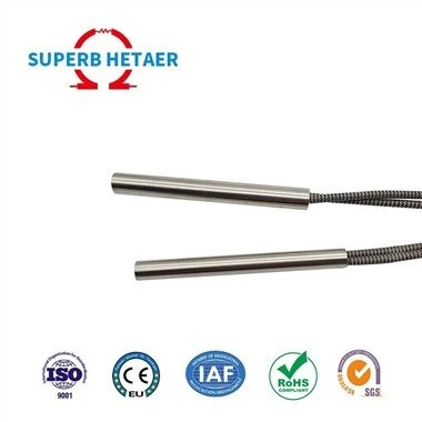 Gwresogyddion Cetris Dwysedd Wat Uchel gyda Thermocouple