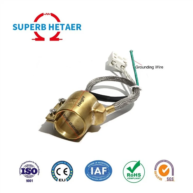 120v 220v 240v 380v Industrial Electric Spring Hot Runner Coil Copper Brass Sealed Nozzle Band Heater For Plastic Machinery