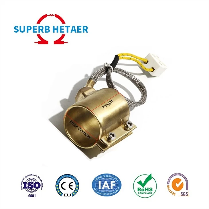 120v 220v 240v 380v Industrial Electric Spring Hot Runner Coil Copper Brass Sealed Nozzle Band Heater For Plastic Machinery