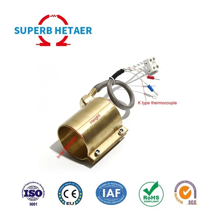 120v 220v 240v 380v Industrial Electric Spring Hot Runner Coil Copper Brass Sealed Nozzle Band Heater For Plastic Machinery