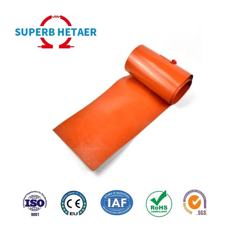 Electric Flexible Silicone Rubber Surface Pad Heater For Drum 3D Printer