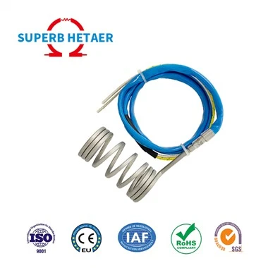 110v Gwresogydd Coil Rhedwr Poeth Gwanwyn Gyda Thermocouple