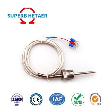 Rtd Pt100 Sgriw Math Synhwyrydd Tymheredd Thermocouple